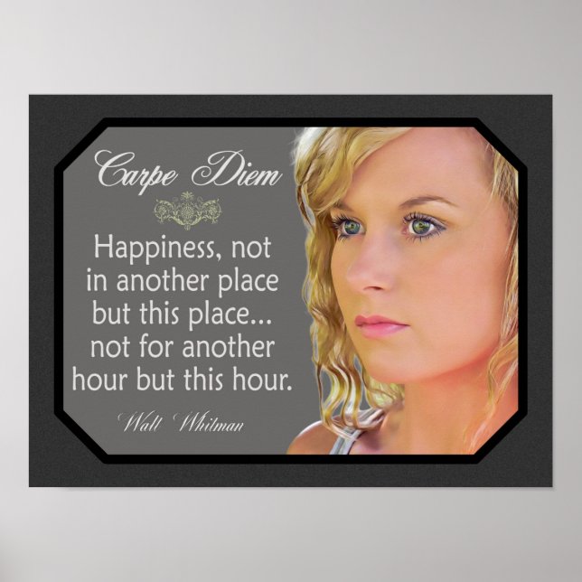 Carpe Diem Art Print Poster (Vorne)