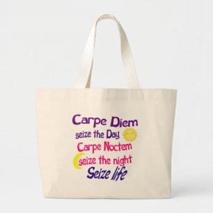 Carpe Diem Bag Jumbo Stoffbeutel