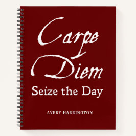 Carpe Diem Dead Poets Society Inspiration Orange Notizbuch