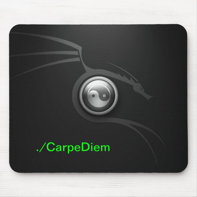 Carpe Diem Drache-Thema mouspad Mousepad (Vorne)