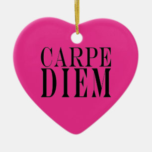 Carpe Diem ergreifen das Tageslateinische Keramikornament