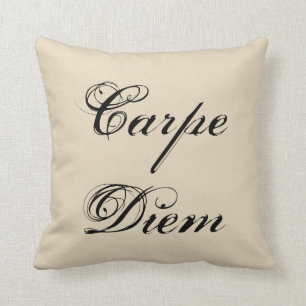 Carpe Diem ergreifen das TagesVintage Throw-Kissen Kissen