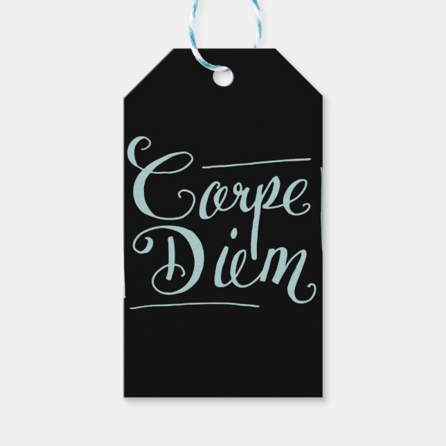 Carpe Diem Extravagant Geschenkanhänger (Vorderseite)