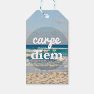 Carpe Diem Gift Tag Geschenkanhänger