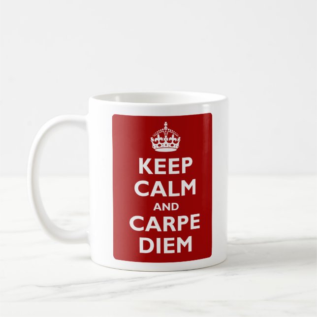 Carpe Diem! Kaffeetasse (Links)