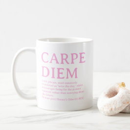 Carpe Diem latin quote Kaffeetasse