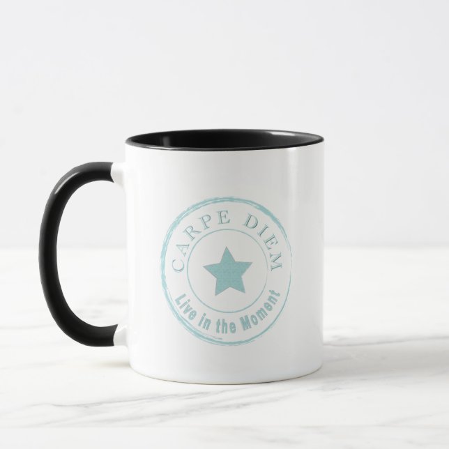 CARPE DIEM, Leben in der Stunde Coole Kaffee-Tasse Tasse (Links)