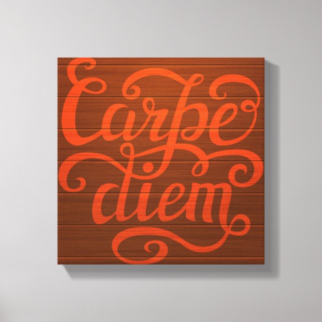 Carpe Diem' Leinwanddruck (Vorderseite)
