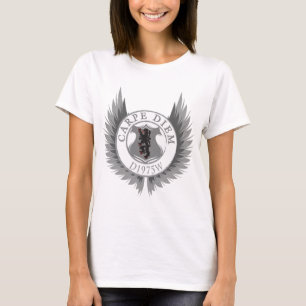 Carpe Diem mit Wappen, Wings & Lyon T-Shirt