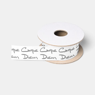 CARPE DIEM moderner cooler Text Satinband
