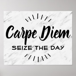 Carpe Diem Motivierend Quote Sprichwort Modernes M Poster