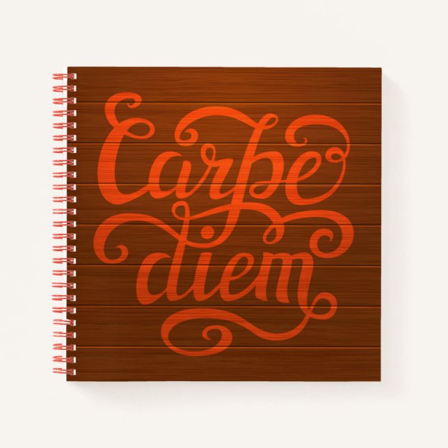 Carpe Diem' Notizbuch (Vorderseite)