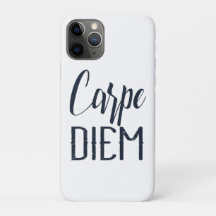 Carpe Diem Nutze Den Tag Schwarze Schrift Case-Mate iPhone Hülle