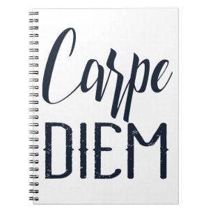 Carpe Diem Nutze Den Tag Schwarze Schrift Notizblock