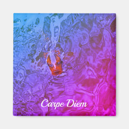 Carpe Diem Pond Fish Fish Foto Magnet