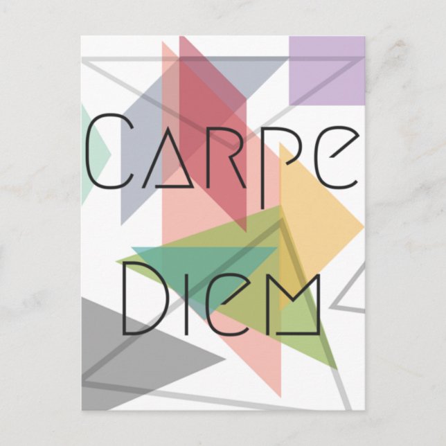 Carpe Diem Postcard Postkarte (Vorderseite)