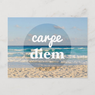 Carpe Diem Postcard Postkarte