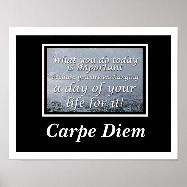 Carpe Diem Poster (Vorne)