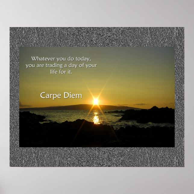 Carpe Diem Poster (Vorne)