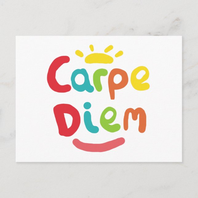 Carpe Diem Postkarte (Vorderseite)