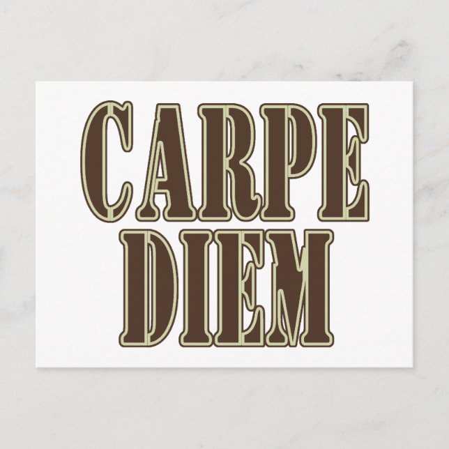 Carpe Diem Postkarte (Vorderseite)