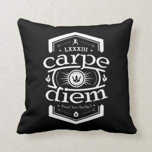 Carpe Diem - quadratisches Wurfs-Kissen - Kissen