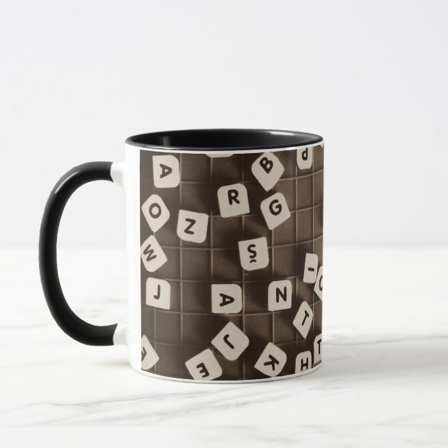 Carpe Diem Scrambled Letter Tiles Tasse (Links)