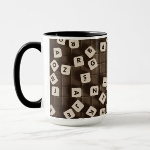 Carpe Diem Scrambled Letter Tiles Tasse