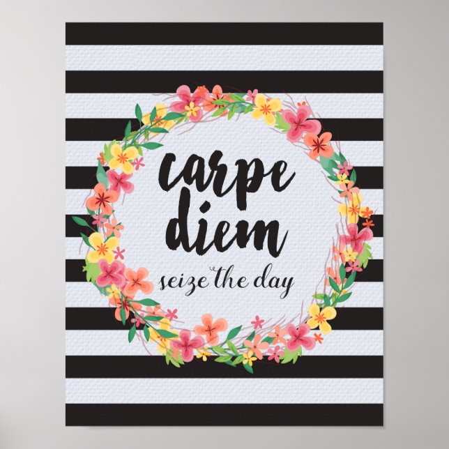 Carpe Diem / Seien Sie am Tagesangebot Poster (Vorne)