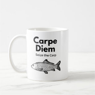 Carpe Diem Seize Carp Fishing Shirt, Funny Kaffeetasse