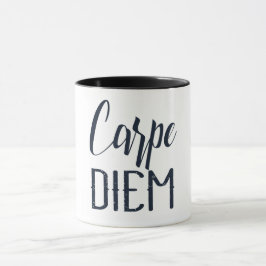 Carpe Diem Seize der Tag schwarz Typ Tasse