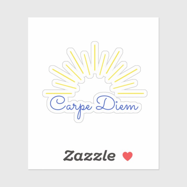 Carpe Diem (Seize the Day) Aufkleber (Blatt)
