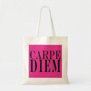 Carpe Diem Seize the Day Latin Quote Glück Tragetasche