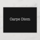 Carpe Diem Seize the Day Quote - Quotes Postkarte (Vorderseite)