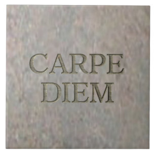 Carpe Diem Stone große Fliese