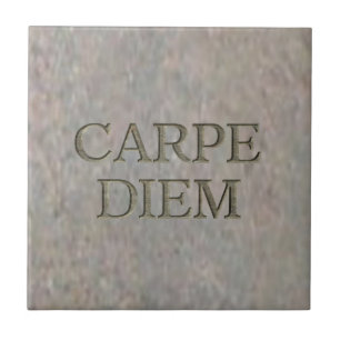 Carpe Diem Stone kleine Fliese