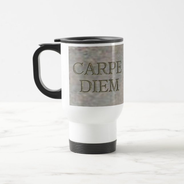 Carpe Diem Stone Reisebecher (Links)
