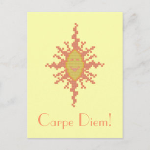Carpe Diem! Sunburst Postkarte