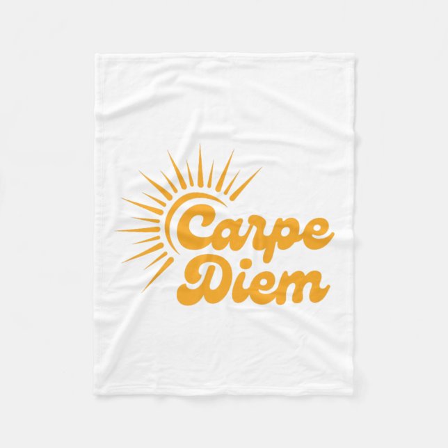 Carpe Diem Sunrise Premium  Fleecedecke (Vorderseite)