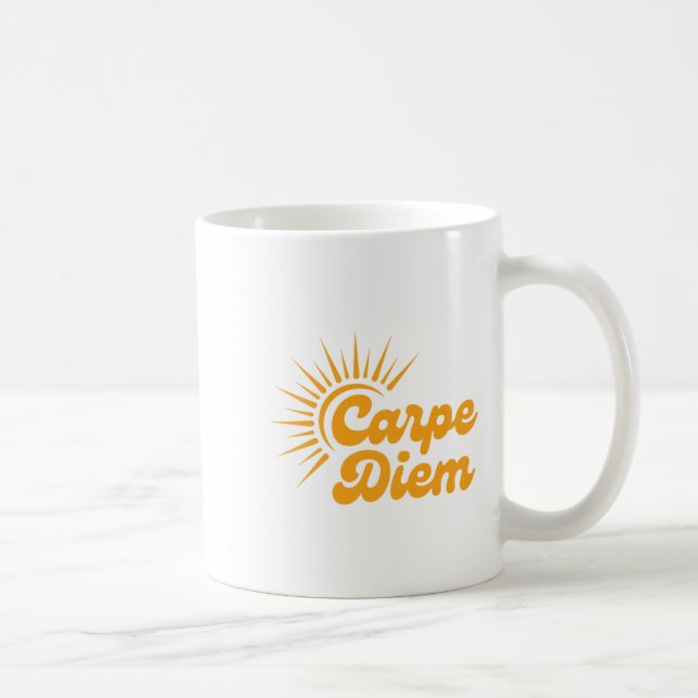 Carpe Diem Sunrise Premium  Kaffeetasse (Rechts)