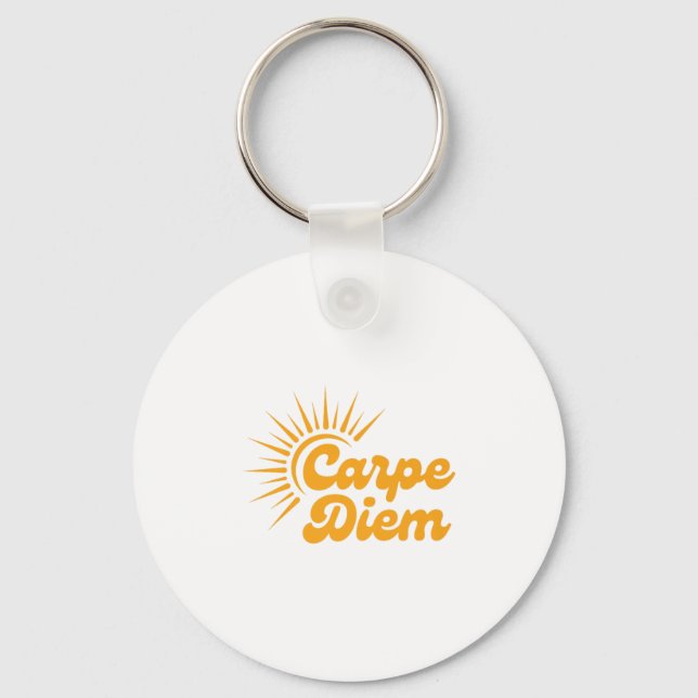 Carpe Diem Sunrise Premium  Schlüsselanhänger (Vorderseite)