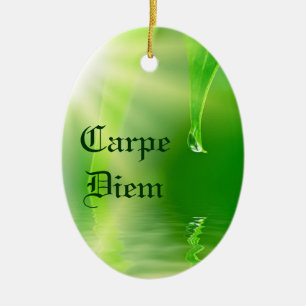 Carpe Diem Verzierung Keramikornament