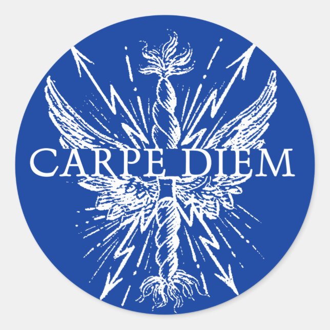 Carpe Diem Wings Aufkleber (Vorderseite)