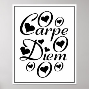 Carpe Diem Zuhause/ Office Decor Poster