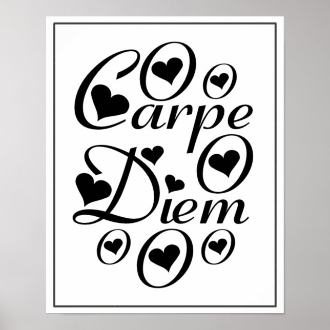 Carpe Diem Zuhause/ Office Decor Poster (Vorne)