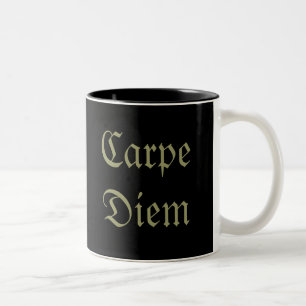 Carpe Diem Zweifarbige Tasse