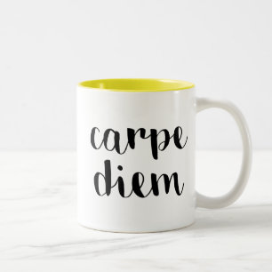 Carpe Diem Zweifarbige Tasse