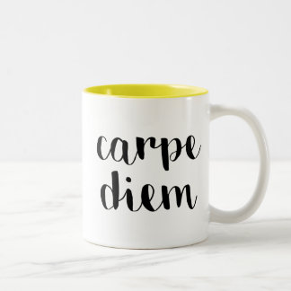 Carpe Diem Zweifarbige Tasse