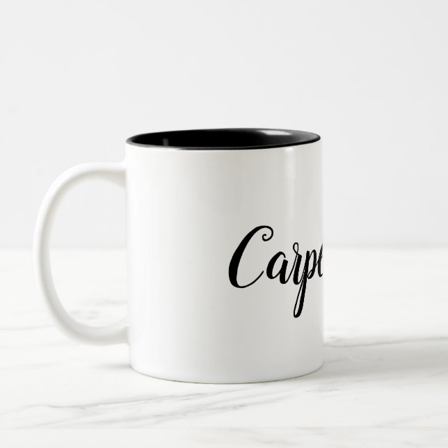 Carpe Kaffee Zweifarbige Tasse (Links)