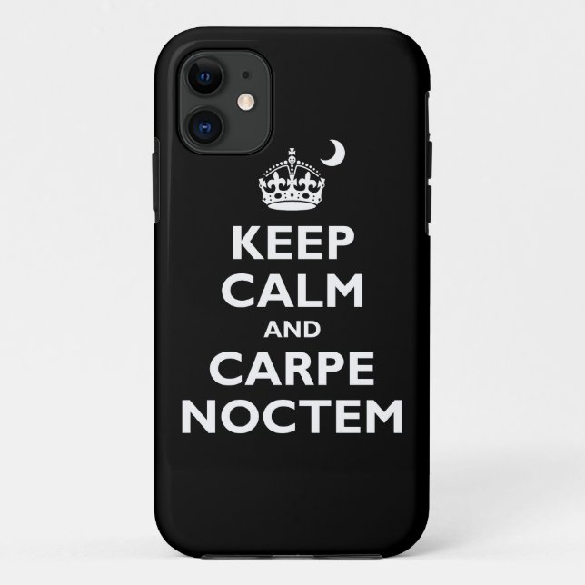 Carpe Noctem! Case-Mate iPhone Hülle (Rückseite)